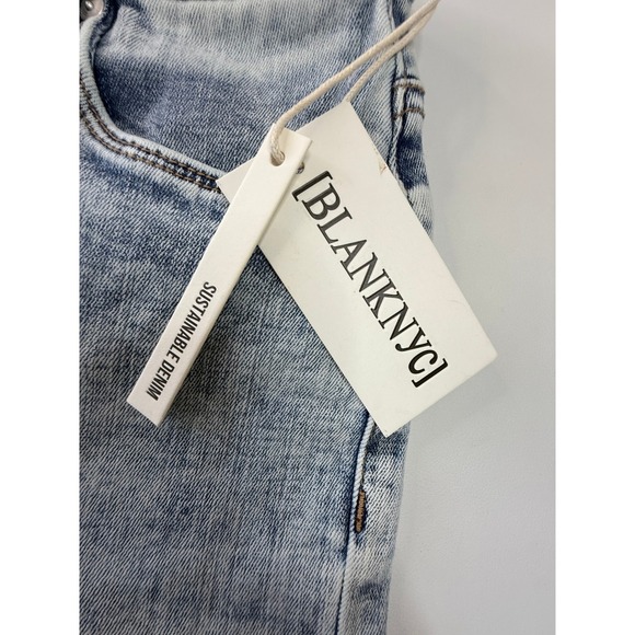 BlankNYC The Leonard Classic Bermuda Acid Wash Denim Shorts Womens Size 24 NEW - Picture 6 of 9